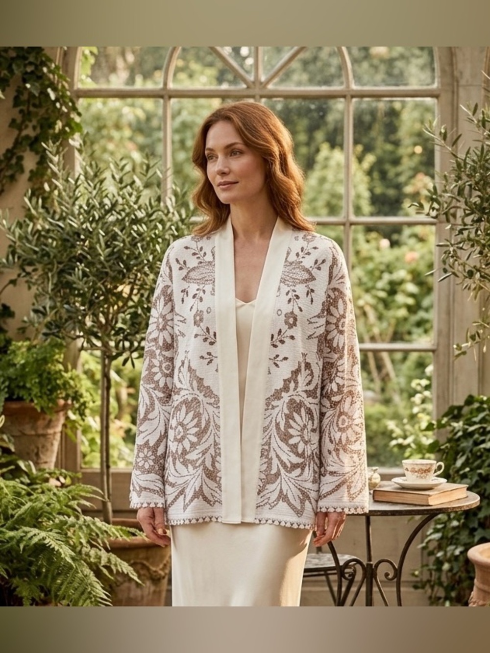 Handmade Upcycled Vintage Lace Kimono Cardigan